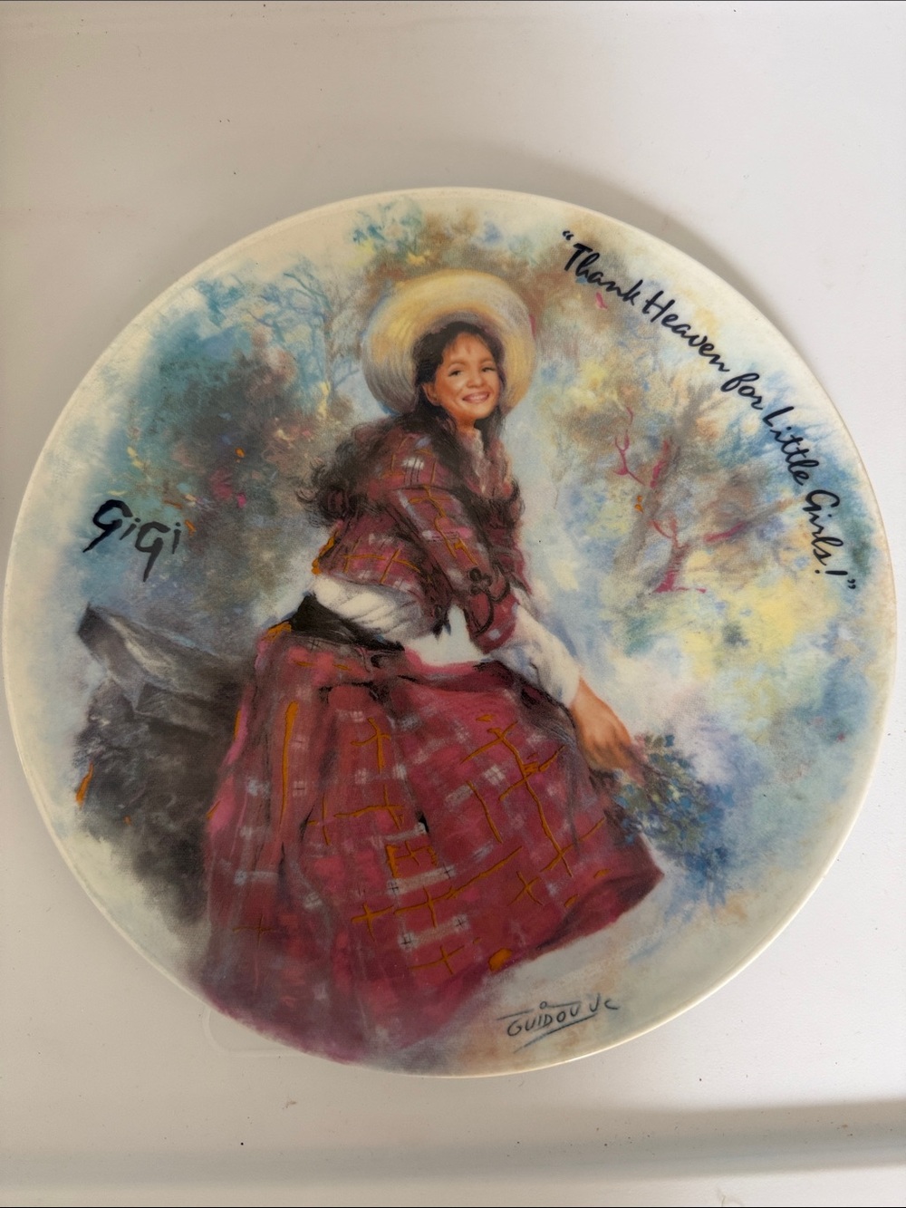 Gigi 'Thank Heaven for Little Girls' Decorative Collector Plate
